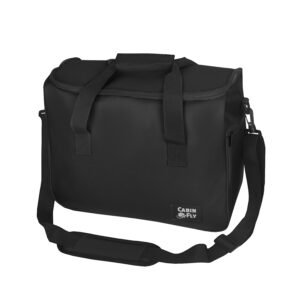 CabinFly Economy 40x30x20 cm – Carry-On Bag for Ryanair, Wizz Air, Vueling & Transavia, 24L, Black