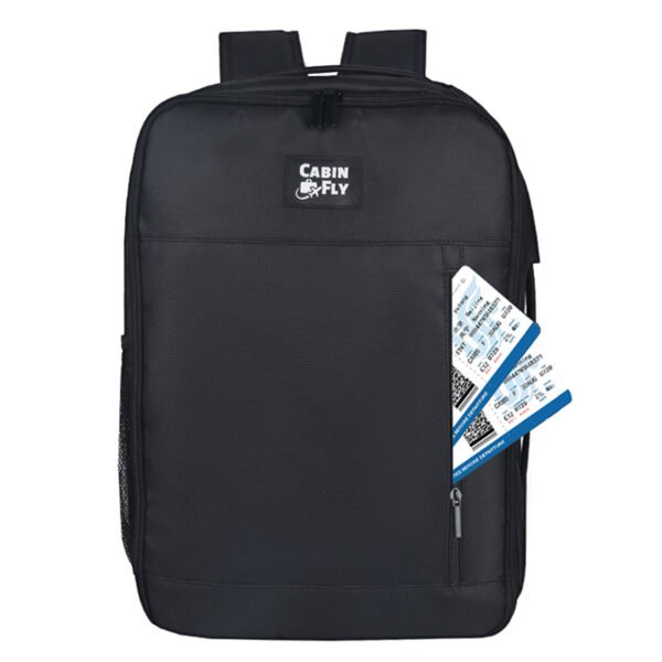 CabinFly Pacemaker 40x30x20 cm Expandable to 40x30x25 cm Backpack Eurowings Cabin Bag Carry-on Black For Smartwings, Wizzair, Transavia, Vueling - Image 4