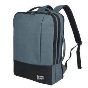 CabinFly Bellanca 40x30x10cm Expandable to 40x30x15cm Backpack Personal Item Cabin Bag Carry-on BlueFor Lufthansa, airBaltic, Austrian Airlines, Brussels Airlines, Swiss International Airlines
