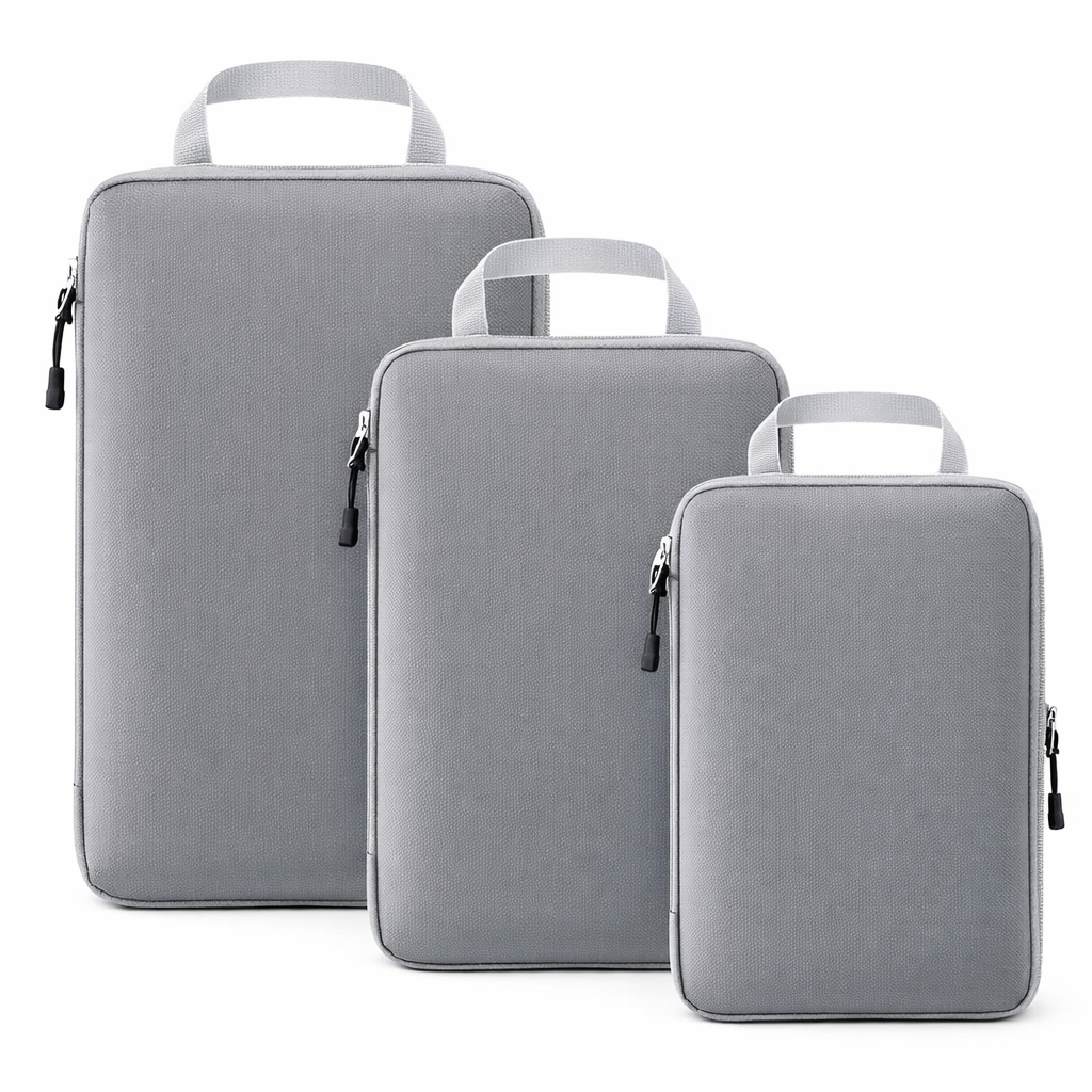 3 pcs Compression Packing Cubes Grey
